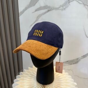 Miu Miu corduroy baseball cap